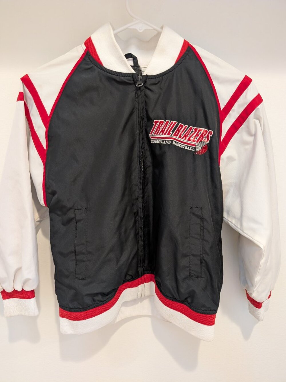 Vintage 90's Portland Trailblazers Warm Up Jacket Size 8/S